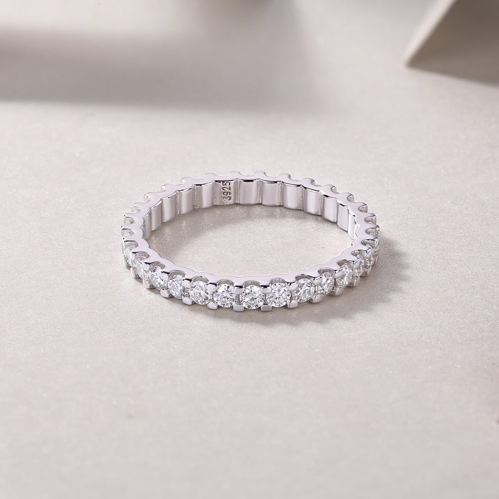 1Wish Diamond Ring Luxury Fashion Set Moissanite Silver Ring Prohibit Tk Sales
