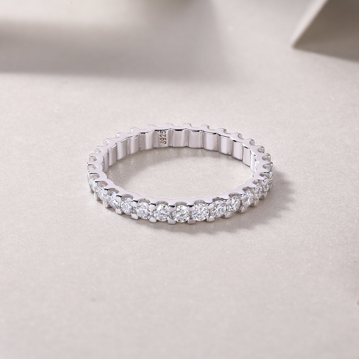 1Wish Diamond Ring Luxury Fashion Set Moissanite Silver Ring Prohibit Tk Sales