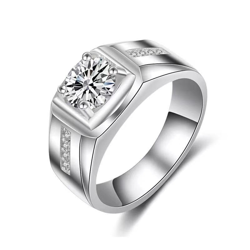 Chiba Silver-plated Ring Fashionable All-match Diamond Ring Wedding Classic Temperament
