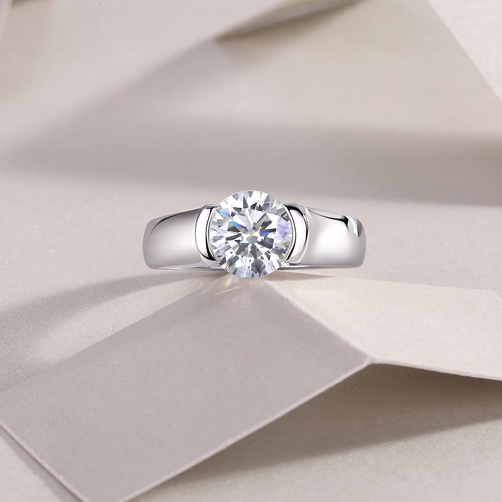 1The Love Of Your Life Diamond Ring, Wedding Ring, Luxury Fashion Set With Moissanite Silver Ring Prohibit Tk Sales