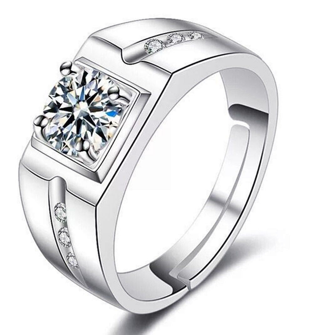 Chiba Silver-plated Ring Fashionable All-match Diamond Ring Wedding Classic Temperament
