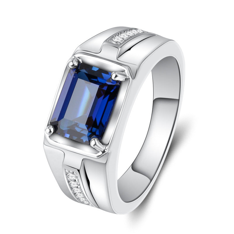 Chiba Silver-plated Ring Fashionable All-match Diamond Ring Wedding Classic Temperament