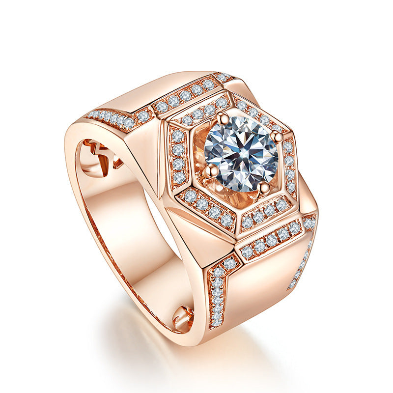 Chiba Silver-plated Ring Fashionable All-match Diamond Ring Wedding Classic Temperament
