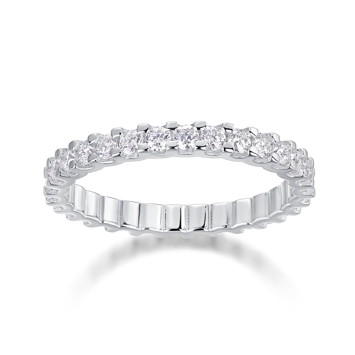 1Wish Diamond Ring Luxury Fashion Set Moissanite Silver Ring Prohibit Tk Sales