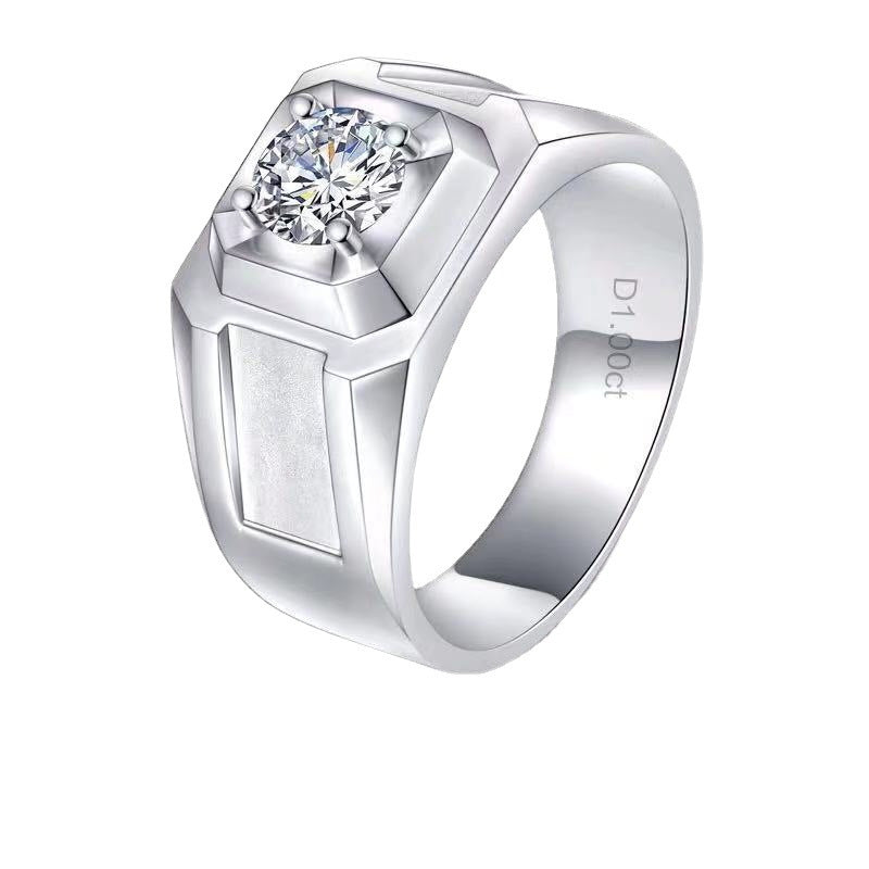 Chiba Silver-plated Ring Fashionable All-match Diamond Ring Wedding Classic Temperament