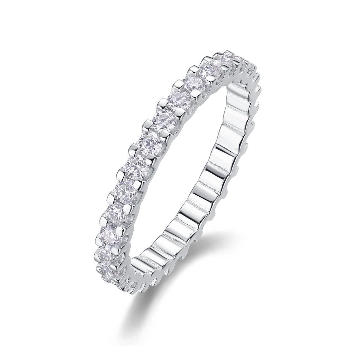 1Wish Diamond Ring Luxury Fashion Set Moissanite Silver Ring Prohibit Tk Sales