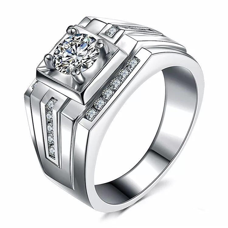 Chiba Silver-plated Ring Fashionable All-match Diamond Ring Wedding Classic Temperament