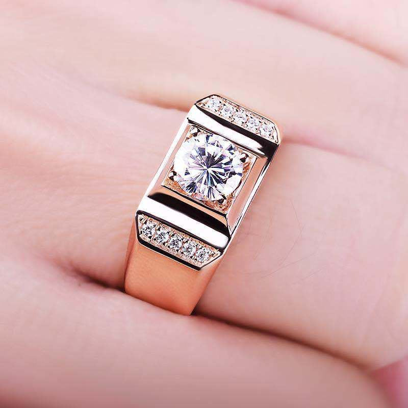 Chiba Silver-plated Ring Fashionable All-match Diamond Ring Wedding Classic Temperament