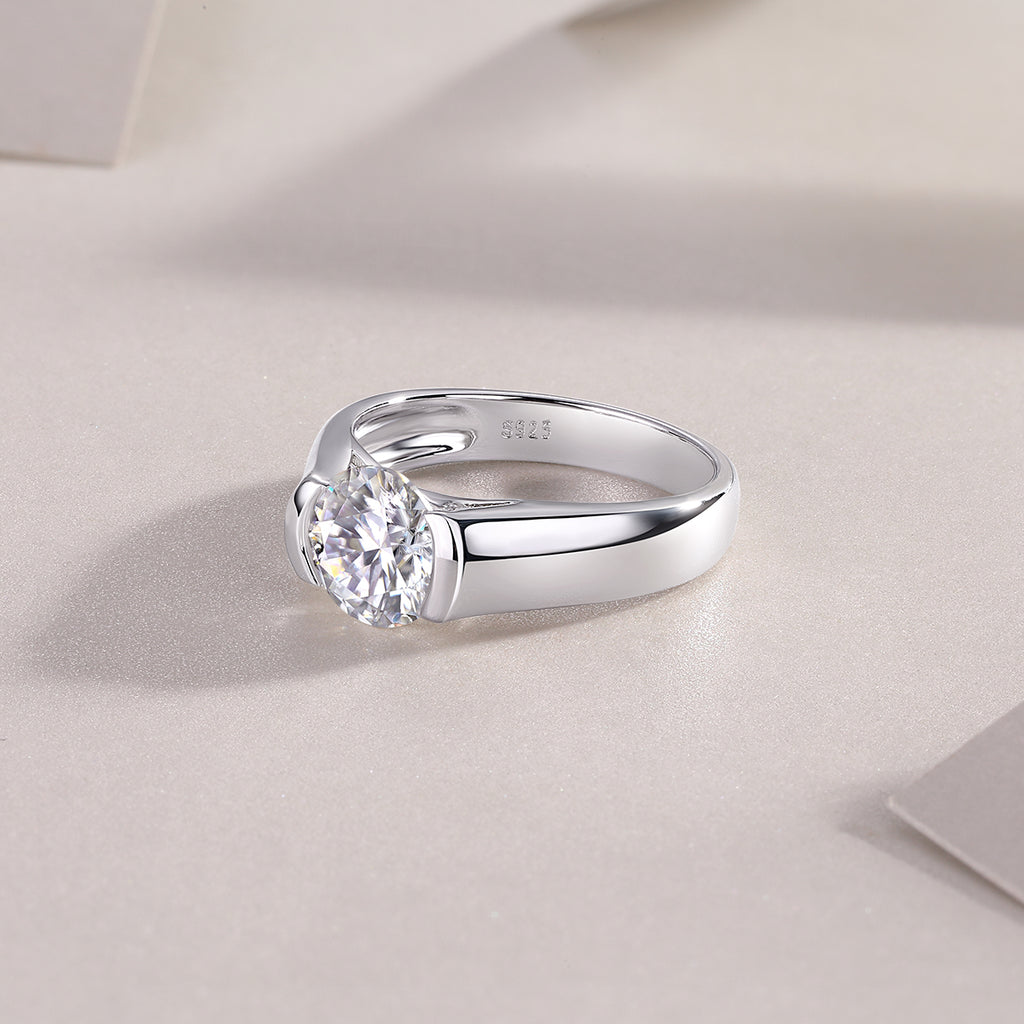 1The Love Of Your Life Diamond Ring, Wedding Ring, Luxury Fashion Set With Moissanite Silver Ring Prohibit Tk Sales