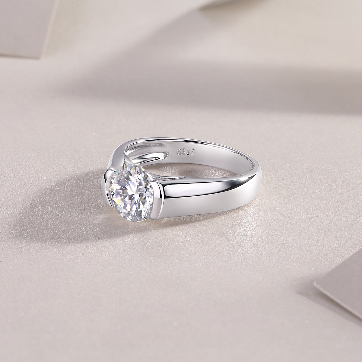 1The Love Of Your Life Diamond Ring, Wedding Ring, Luxury Fashion Set With Moissanite Silver Ring Prohibit Tk Sales