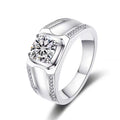 Chiba Silver-plated Ring Fashionable All-match Diamond Ring Wedding Classic Temperament
